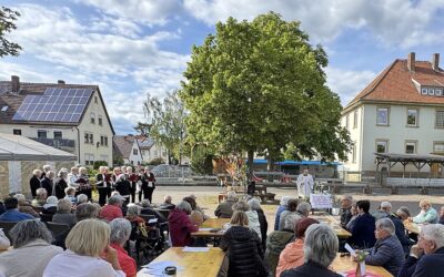 Maiandacht der Tagespflege Sankt Michael unter freiem Himmel